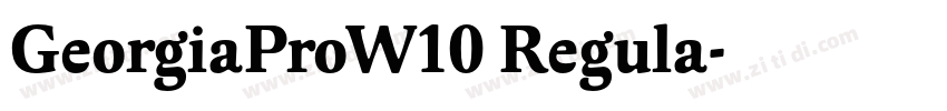 GeorgiaProW10 Regula字体转换